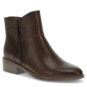 Baretraps Booties^Alona Block Heel Bootie DarkBrown