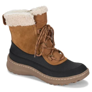 Baretraps Cold Weather Boots^Alta Cold Weather Bootie Cognac/BlackSuede