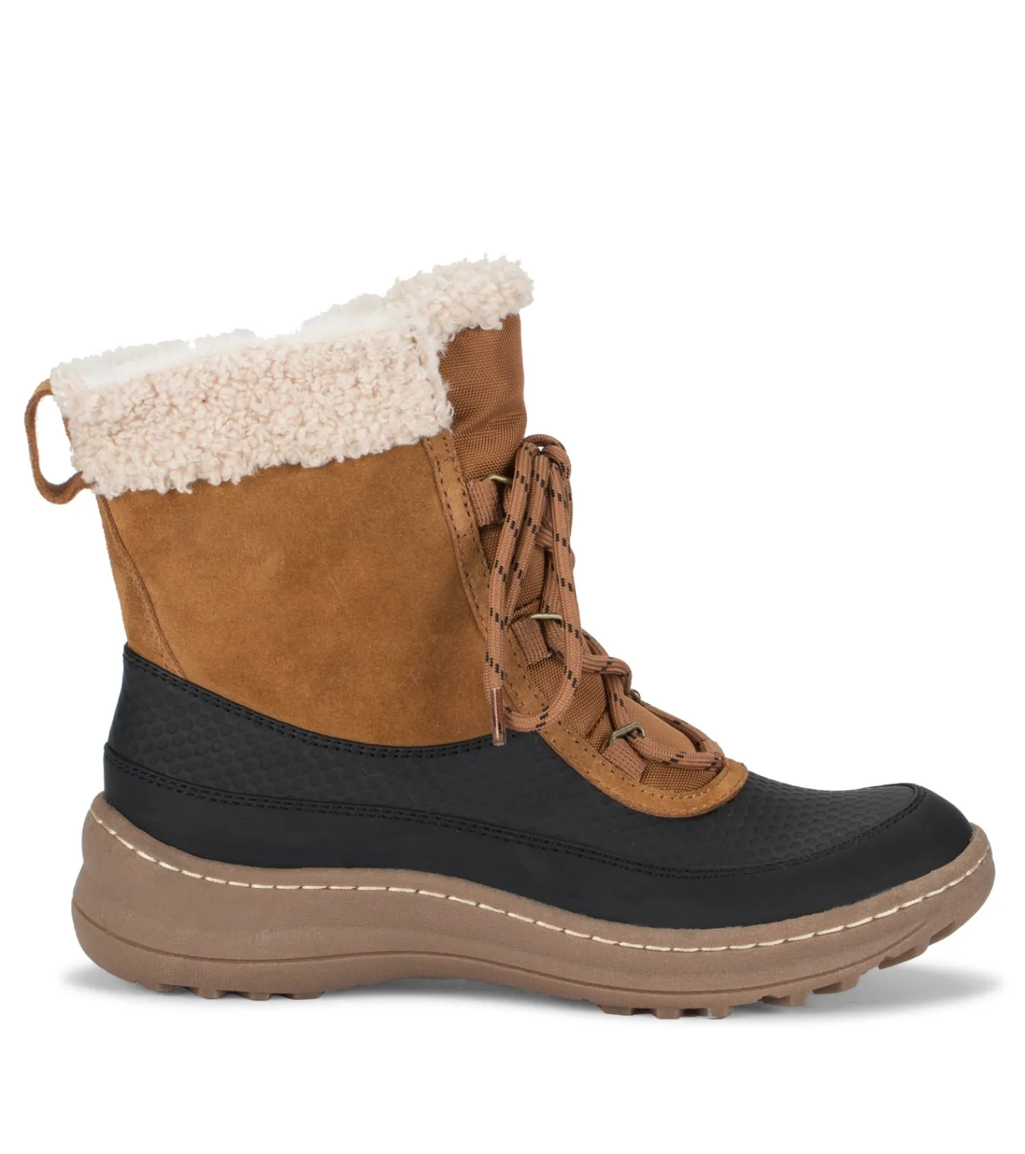 Baretraps Cold Weather Boots^Alta Cold Weather Bootie Cognac/BlackSuede