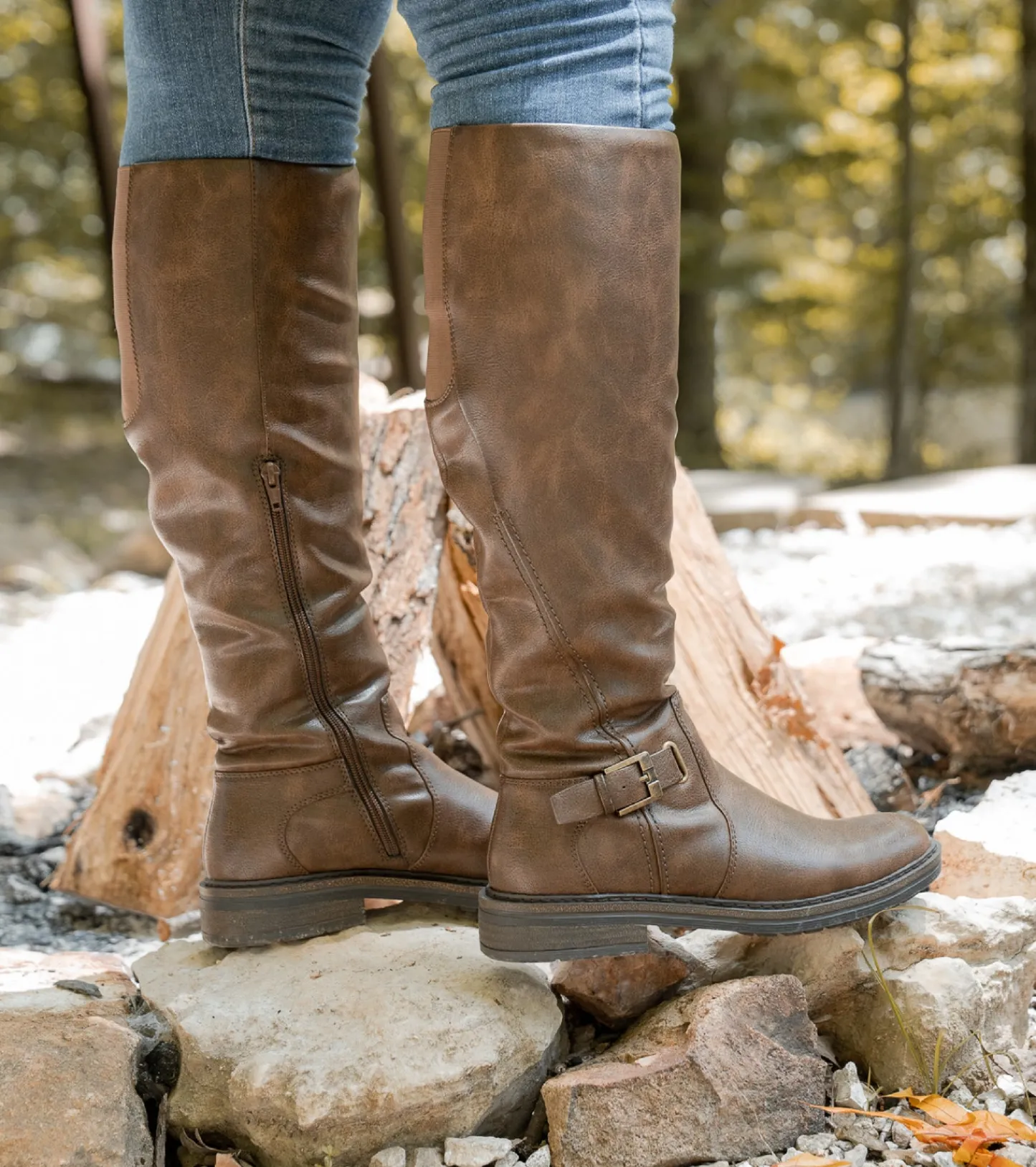 Baretraps Wide Calf Boots | Knee High Boots^Autumn Wide Calf Riding Boot Cognac
