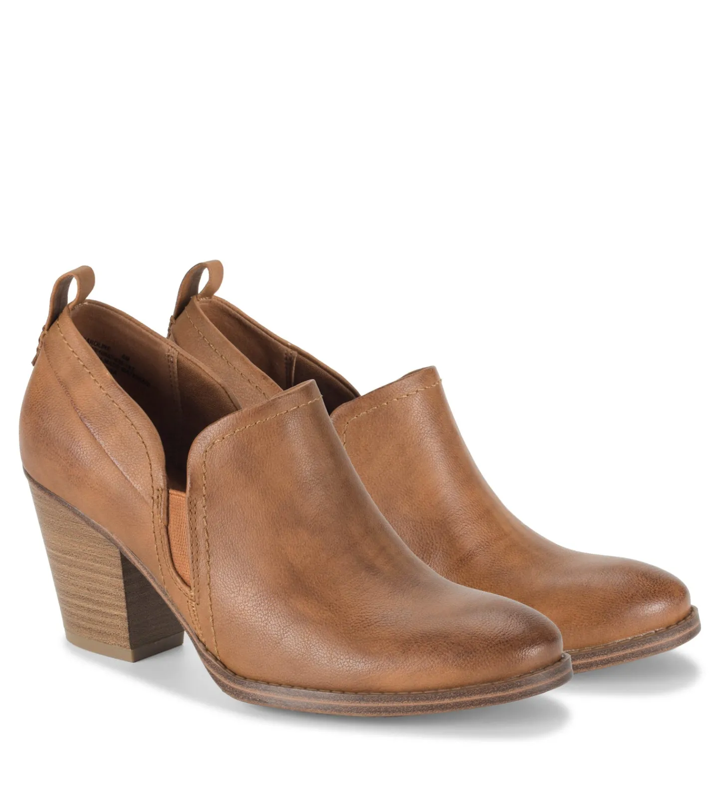 Baretraps Booties^Caroline Ankle Bootie Cognac