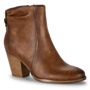 Baretraps Booties^Charee Block Heel Bootie BrushBrown