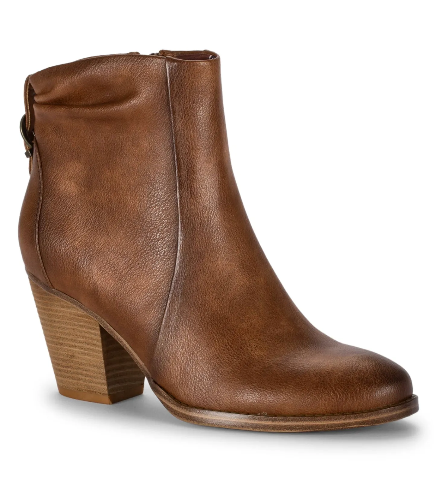 Baretraps Booties^Charee Block Heel Bootie BrushBrown
