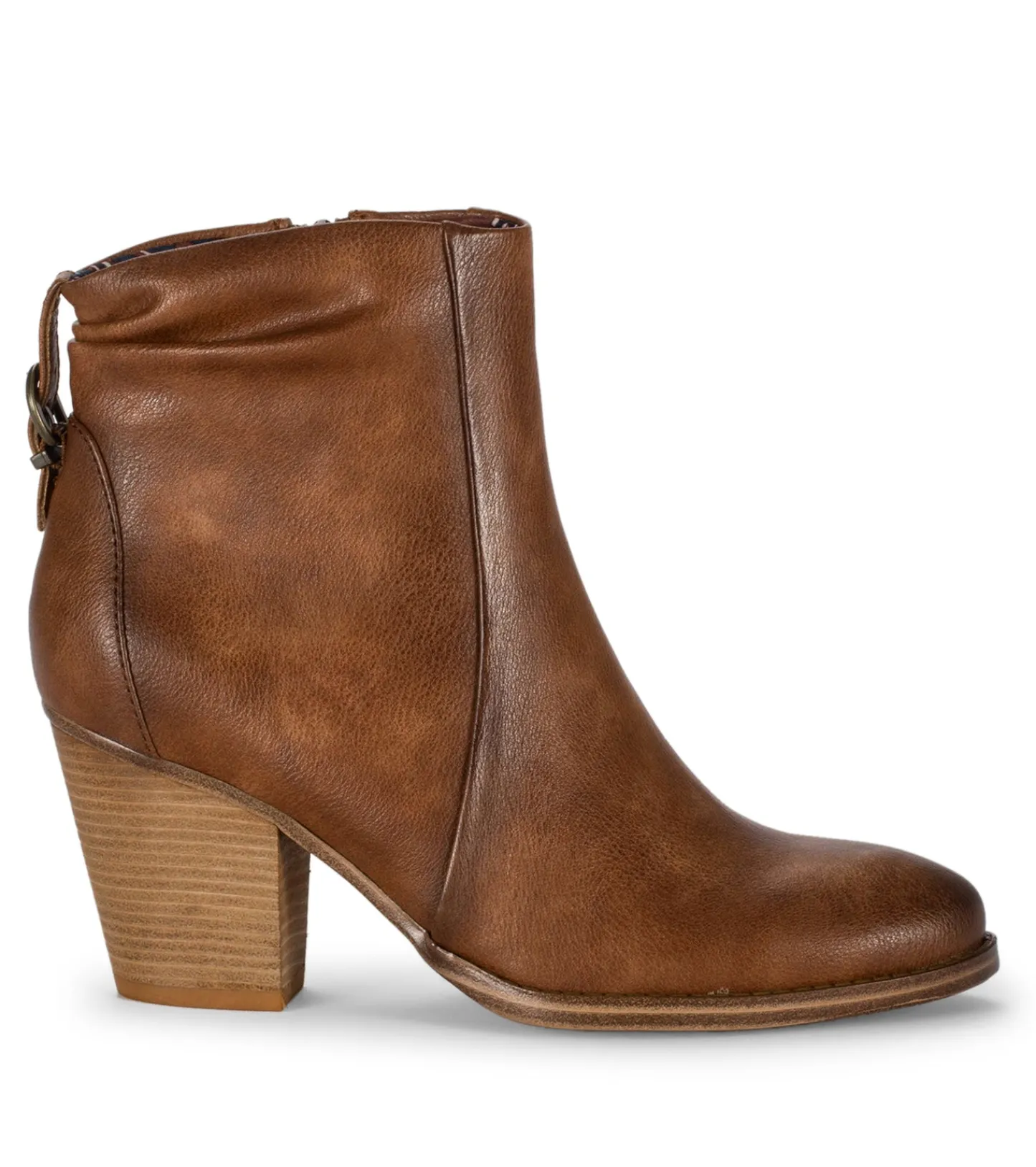 Baretraps Booties^Charee Block Heel Bootie BrushBrown