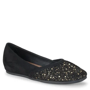 Baretraps Flats & Loafers^Charlie Flat Black/OldGold