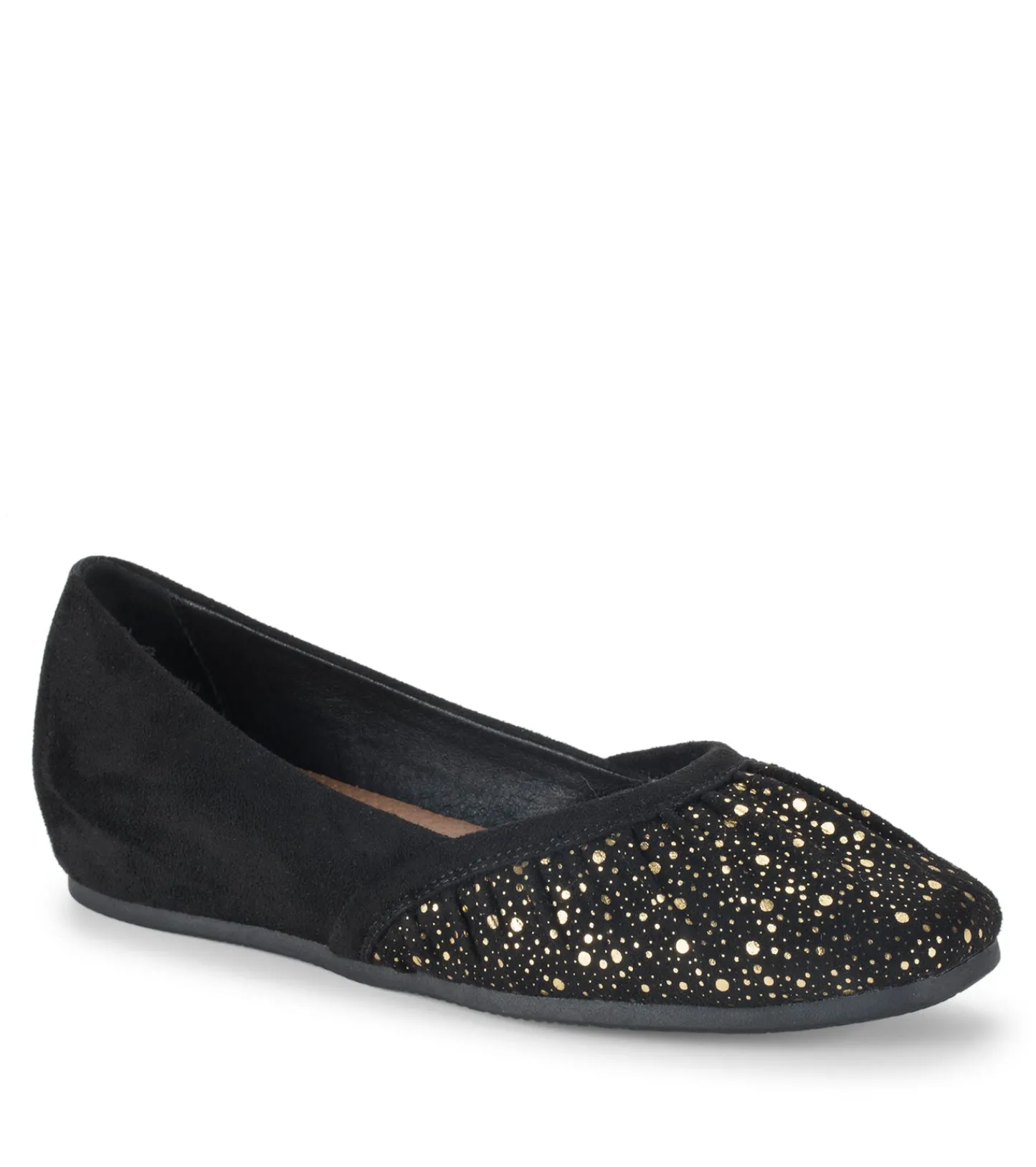Baretraps Flats & Loafers^Charlie Flat Black/OldGold