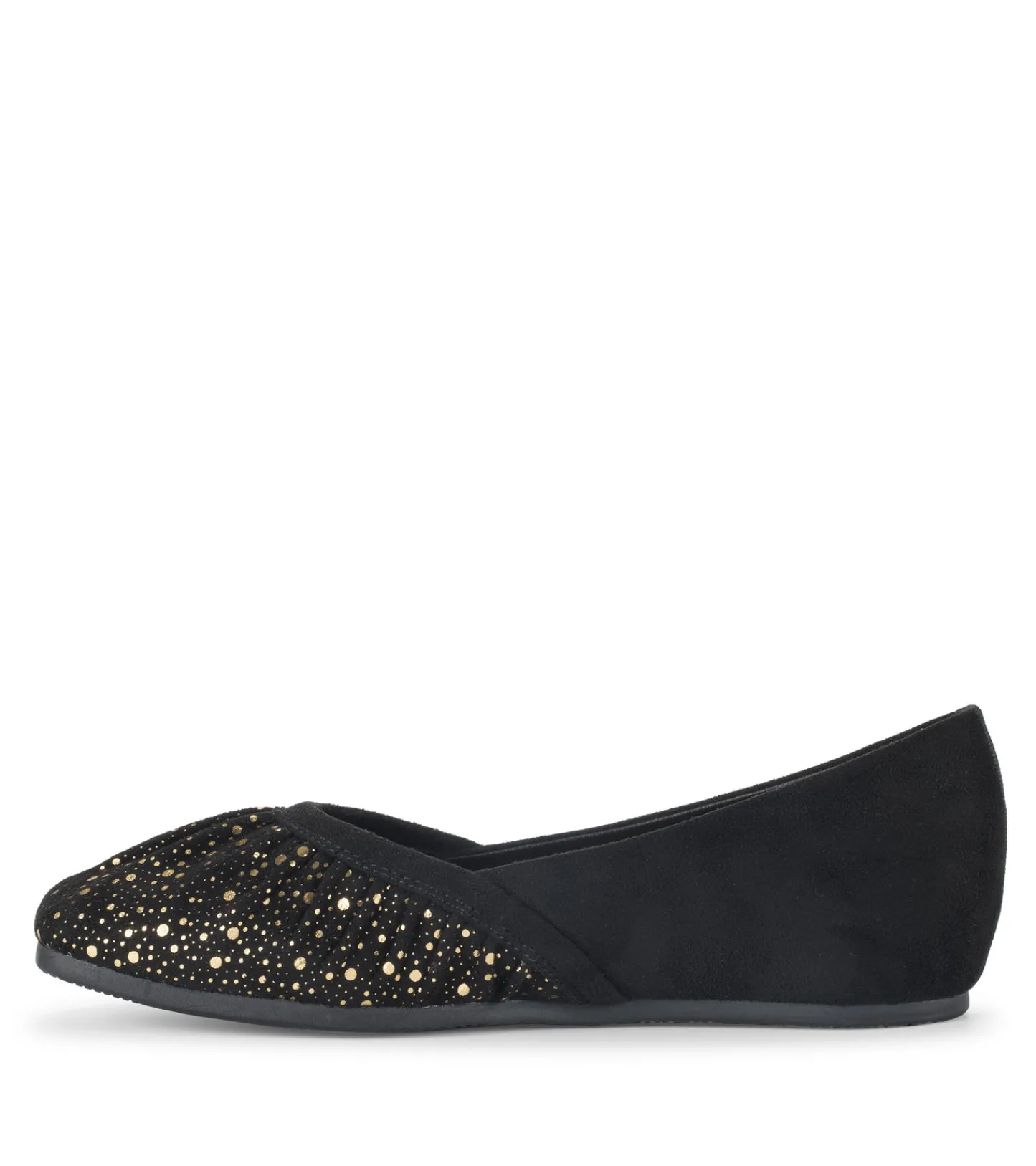 Baretraps Flats & Loafers^Charlie Flat Black/OldGold