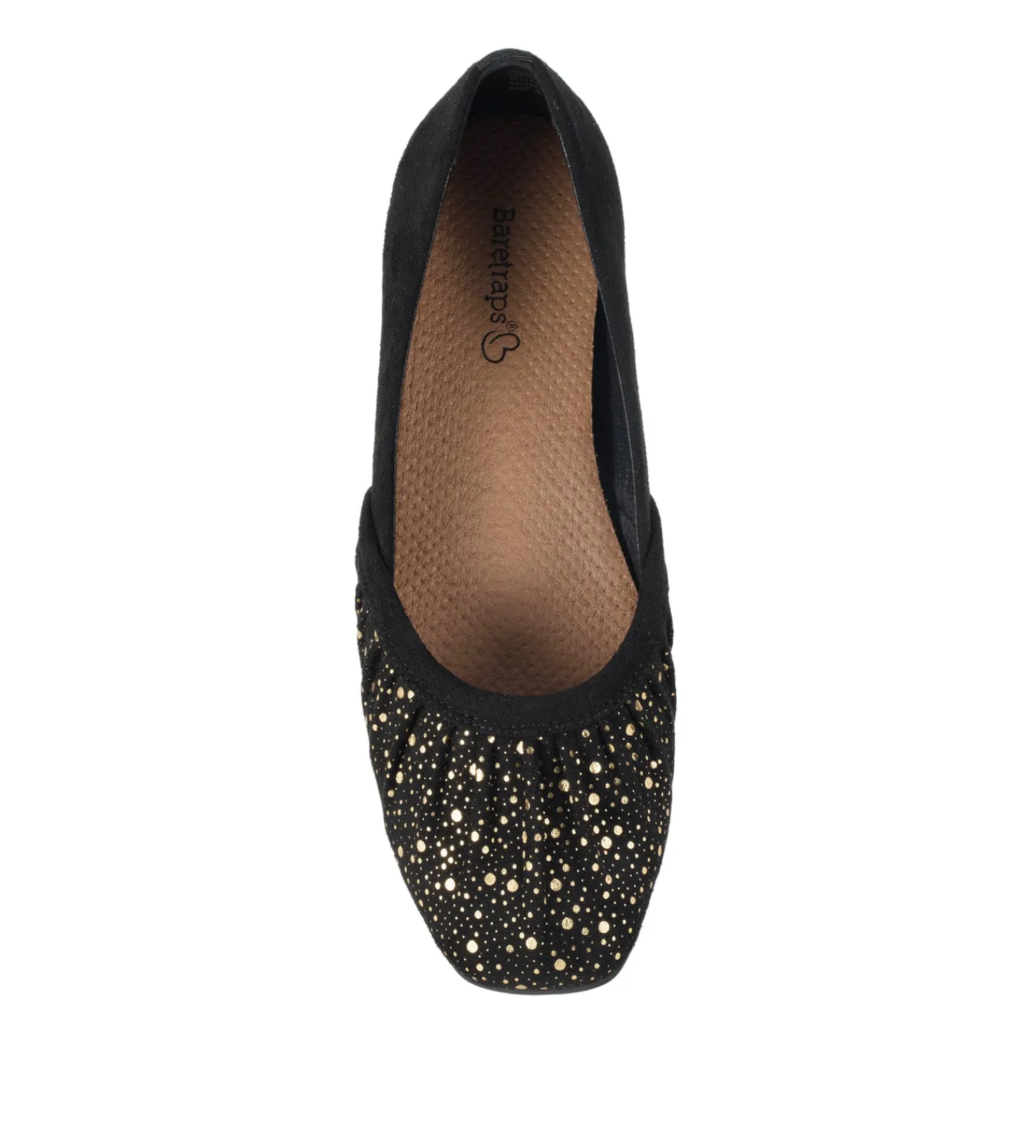 Baretraps Flats & Loafers^Charlie Flat Black/OldGold