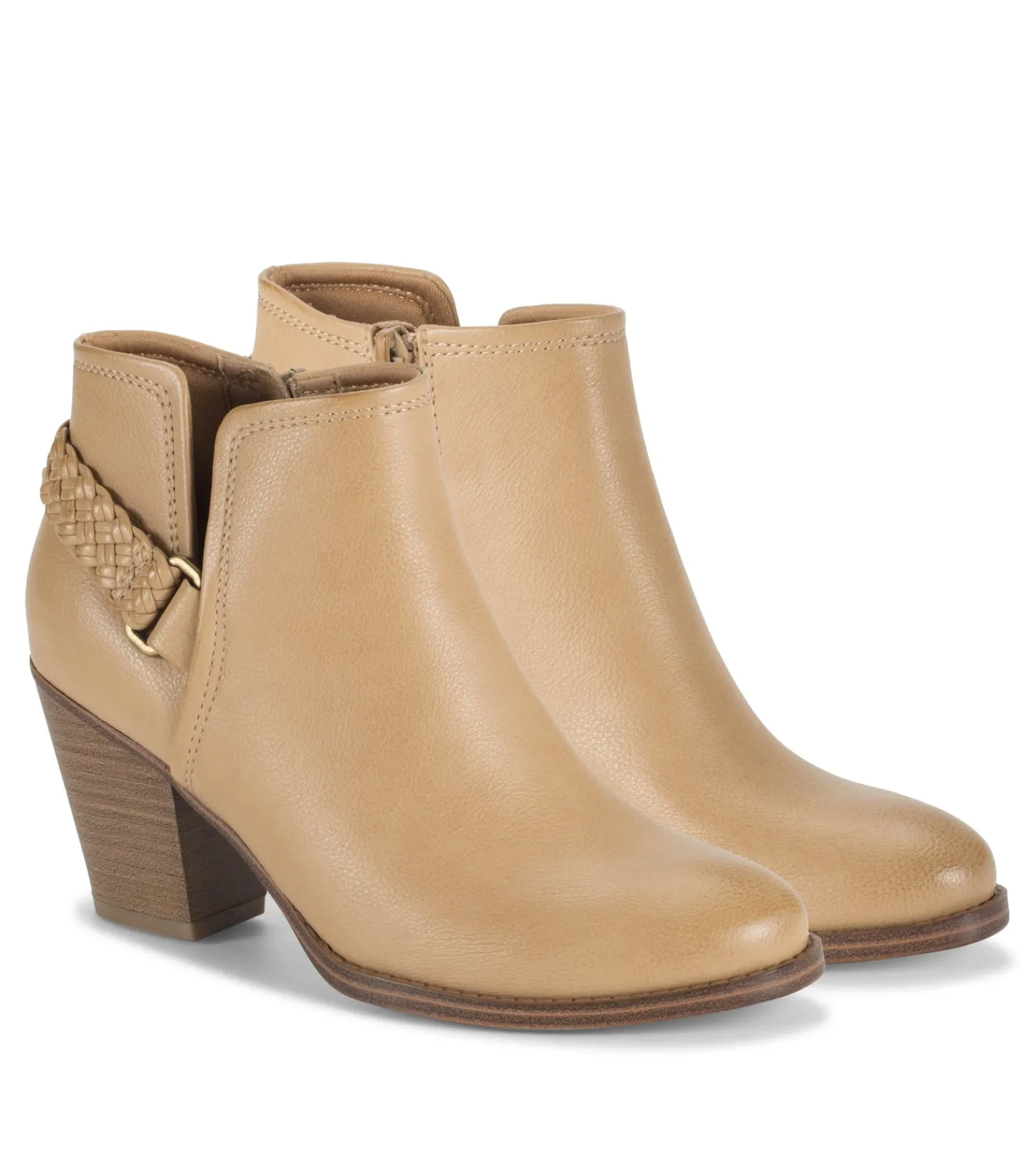 Baretraps Booties^Charlotte Block Heel Bootie Camel