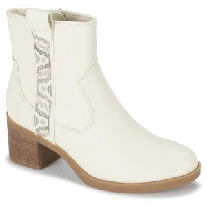 Baretraps Booties^Covina Block Heel Bootie Cream