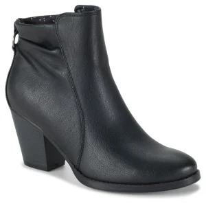 Baretraps Booties^Crystal Block Heel Bootie Black