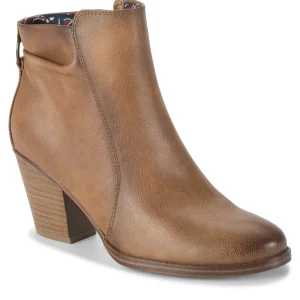 Baretraps Booties^Crystal Block Heel Bootie Auburn