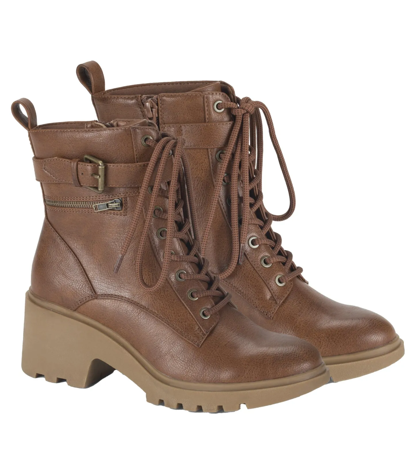 Baretraps Booties^Dani Lace Up Boot Cognac