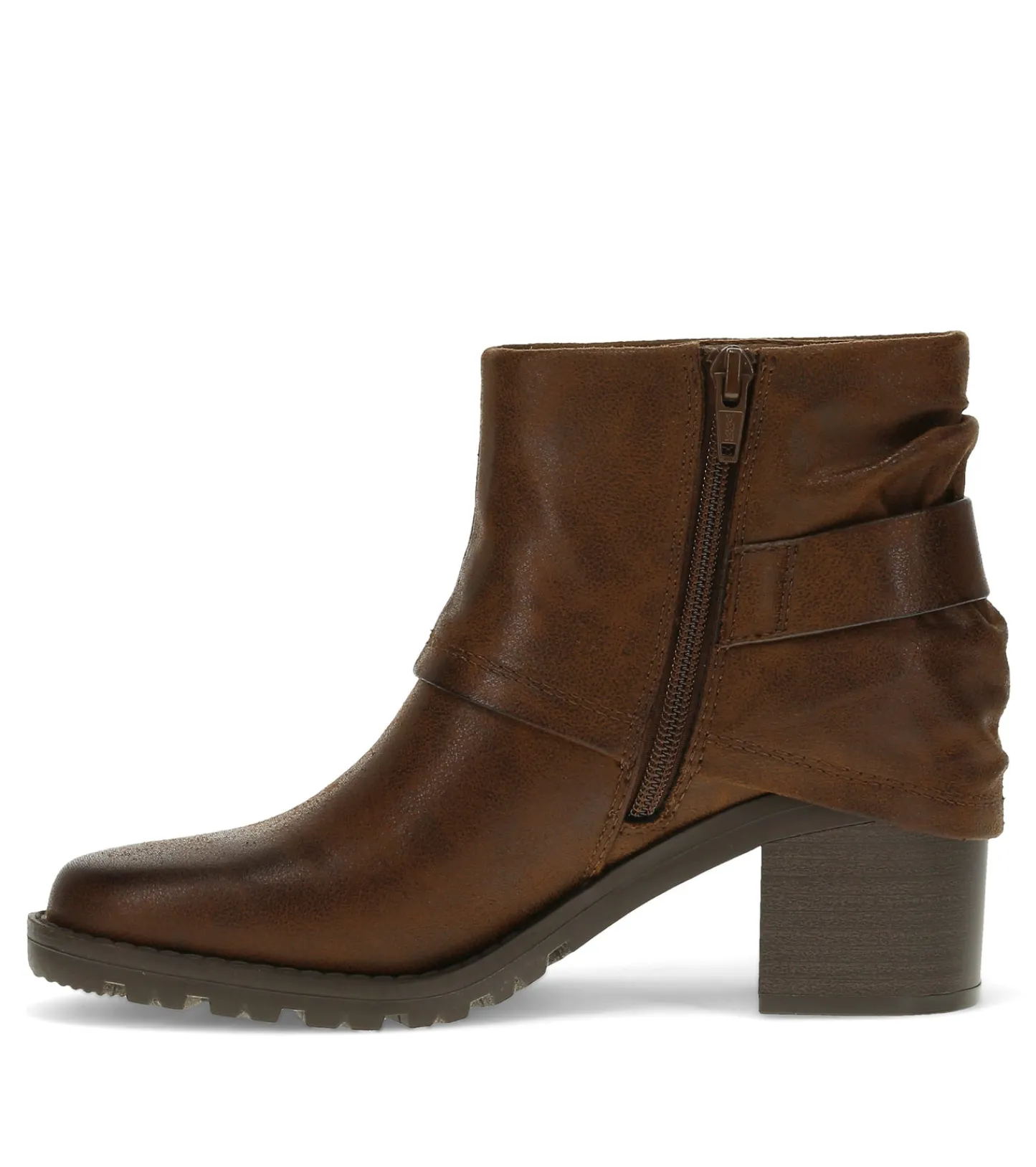 Baretraps Booties^Deborah Block Heel Bootie BrushBrown