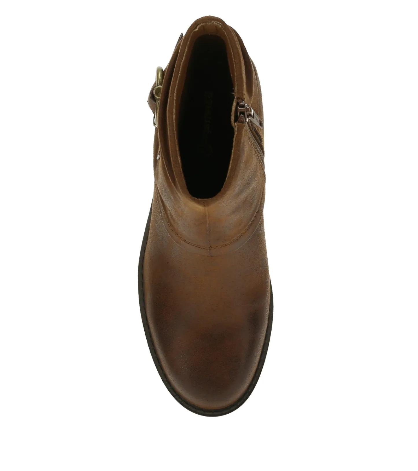 Baretraps Booties^Deborah Block Heel Bootie BrushBrown