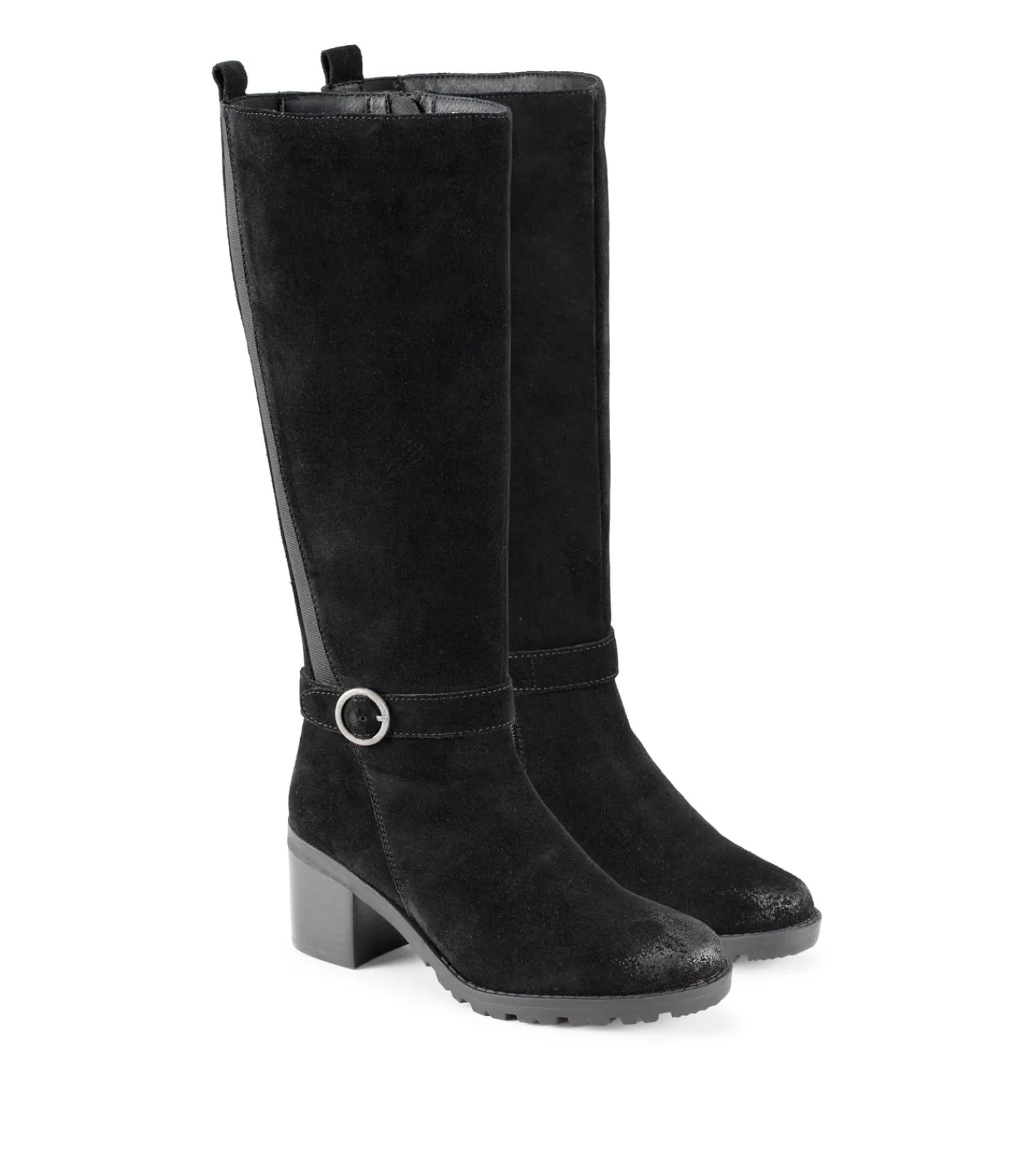Baretraps Knee High Boots^Della Tall Boot BlackSuede