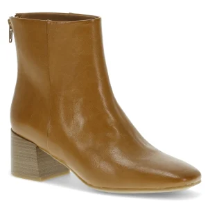 Baretraps Booties^Emilie Block Heel Bootie DarkCognac
