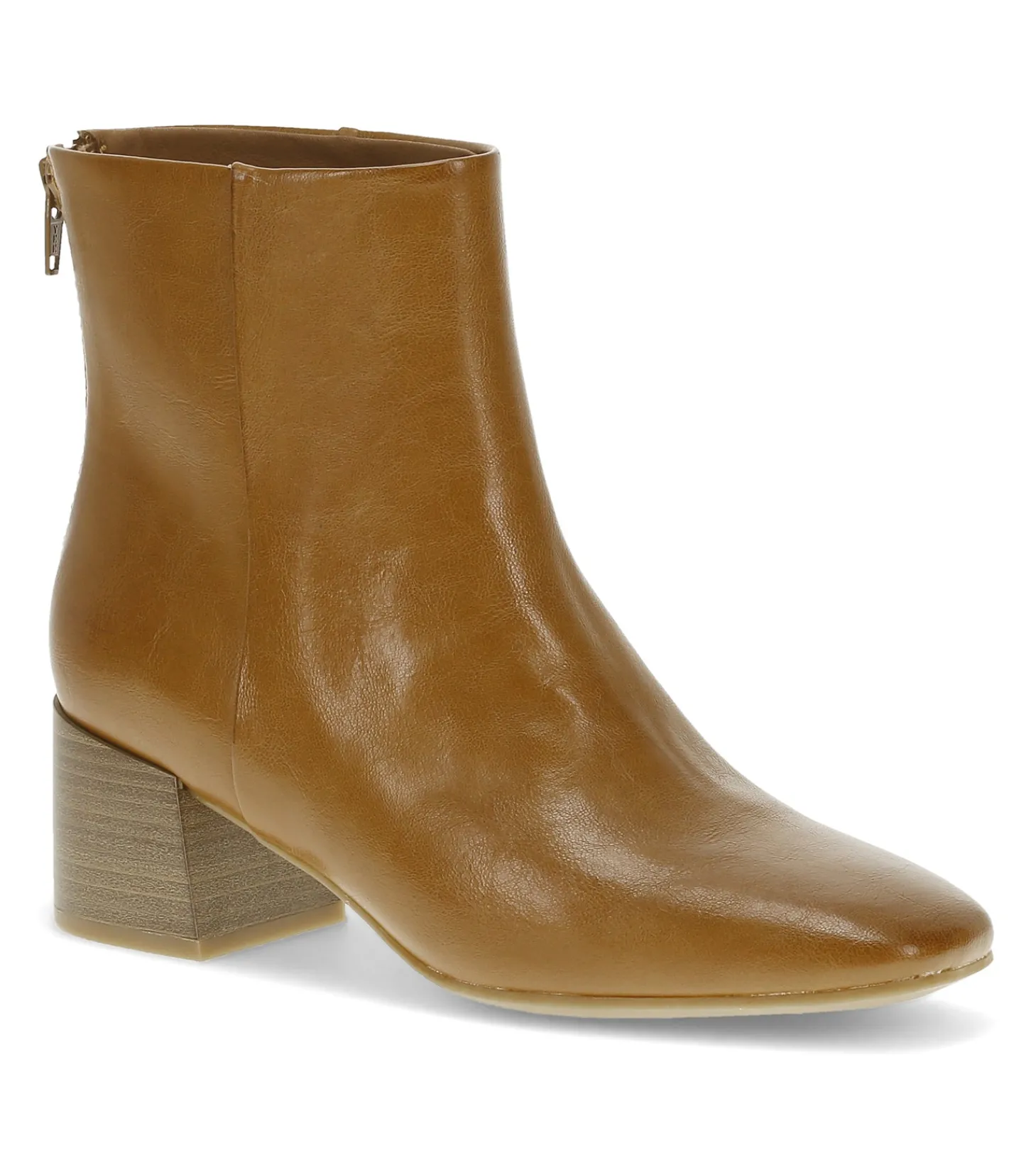 Baretraps Booties^Emilie Block Heel Bootie DarkCognac