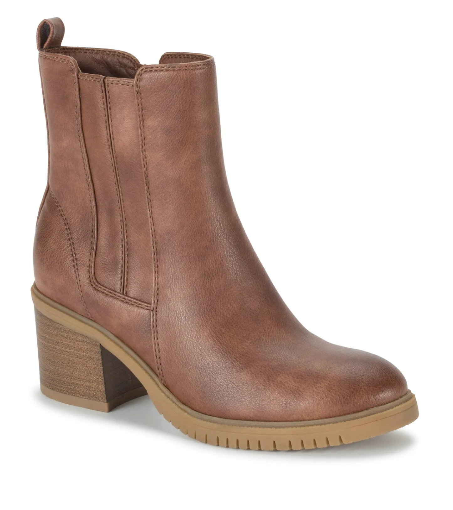 Baretraps Booties^Feeney Block Heel Boot BrushBrown