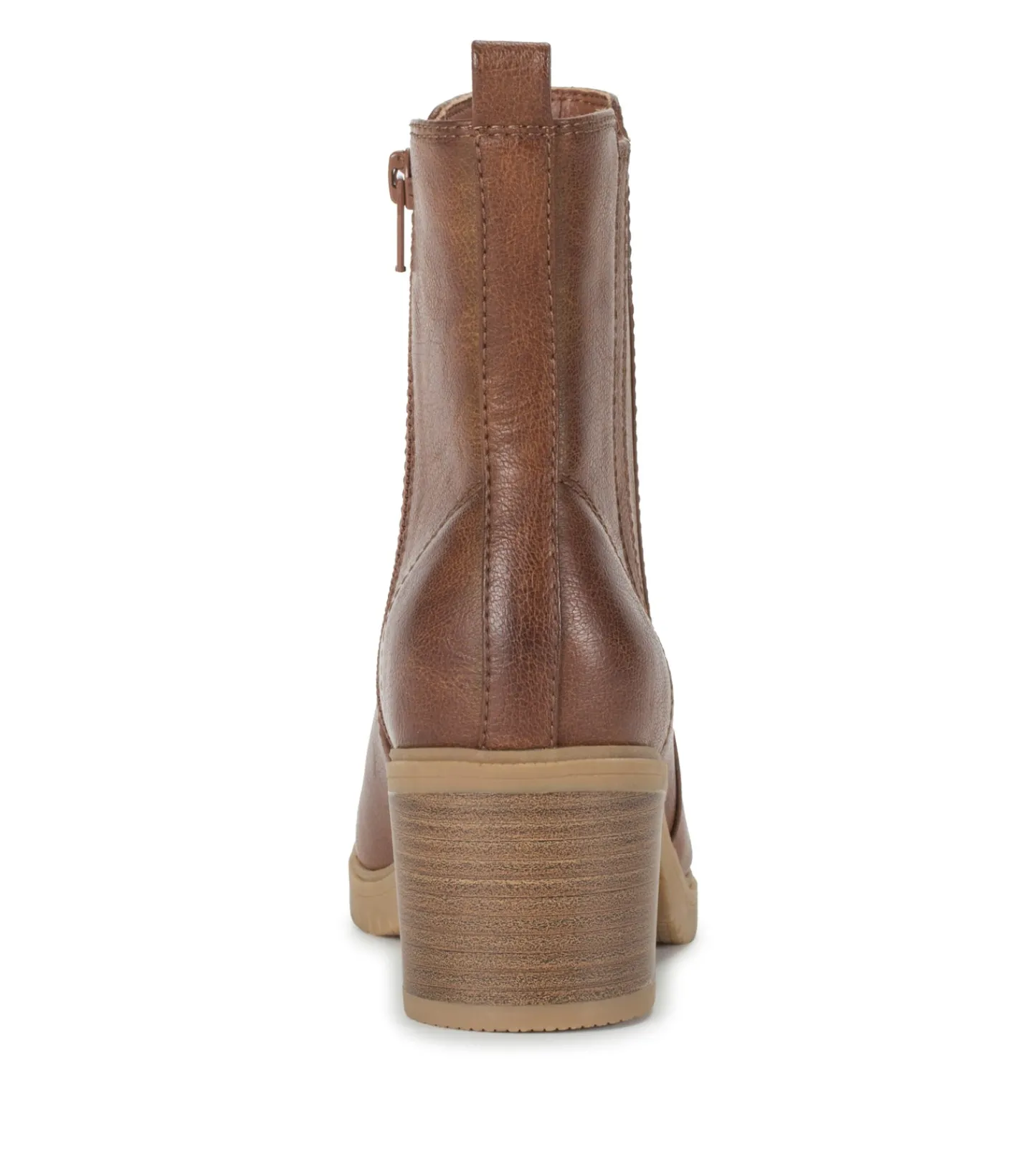Baretraps Booties^Feeney Block Heel Boot Cognac