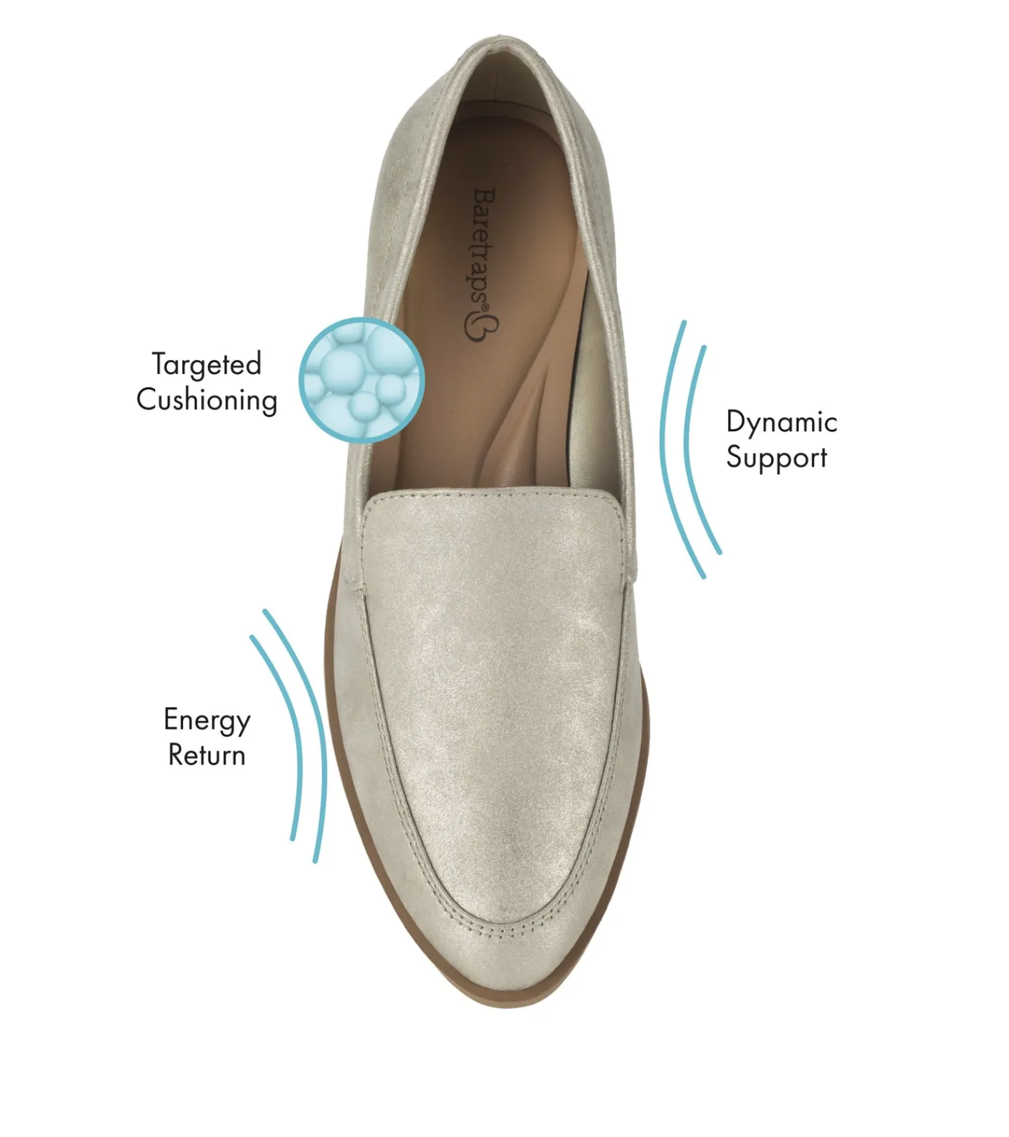 Baretraps Flats & Loafers | Dress Shoes^Hydie Loafer Champagne