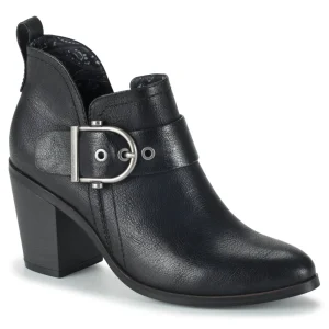 Baretraps Booties^Karina Block Heel Ankle Bootie Black