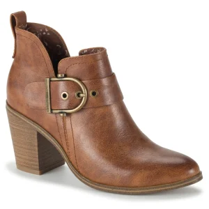 Baretraps Booties^Karina Block Heel Ankle Bootie Brown