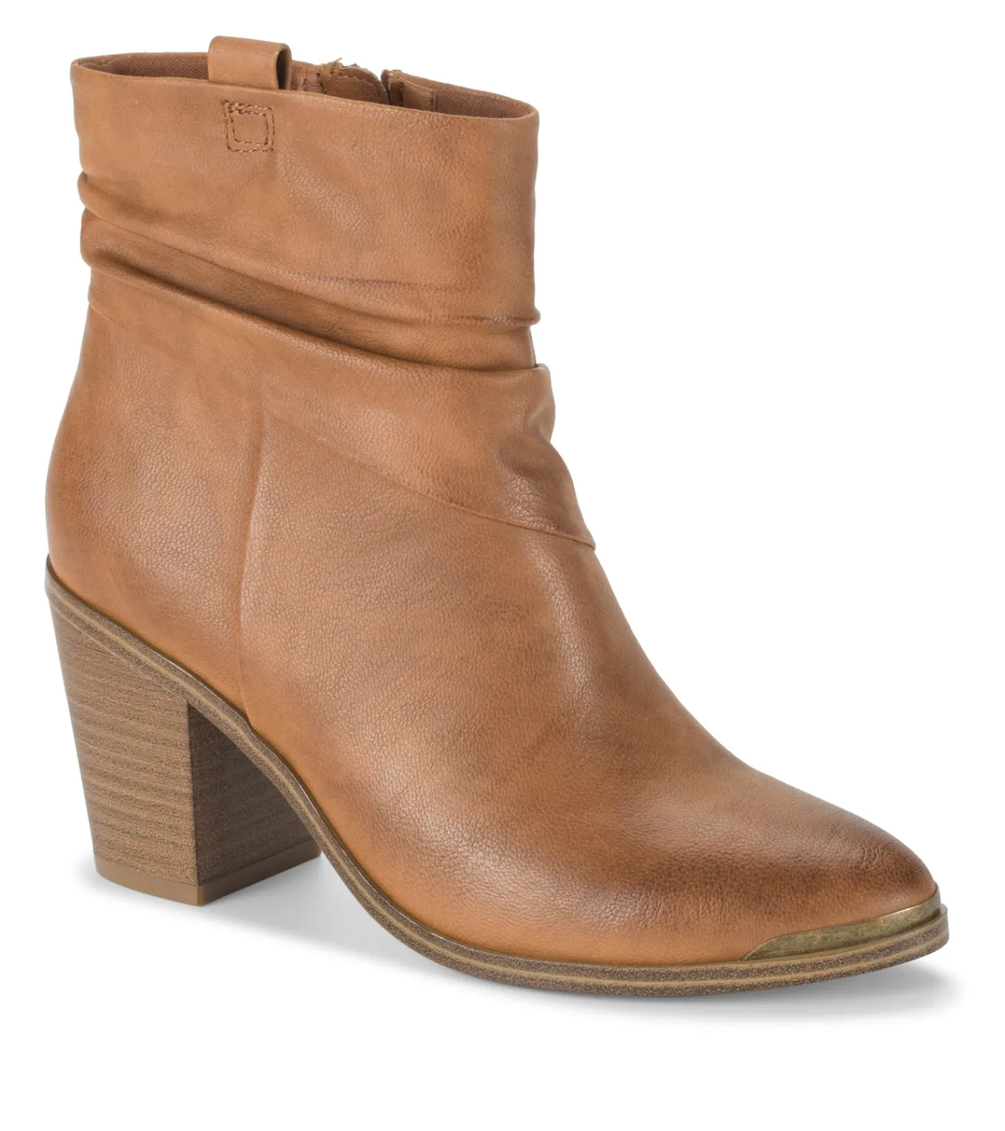 Baretraps Booties^Katherine Block Heel Bootie Cognac
