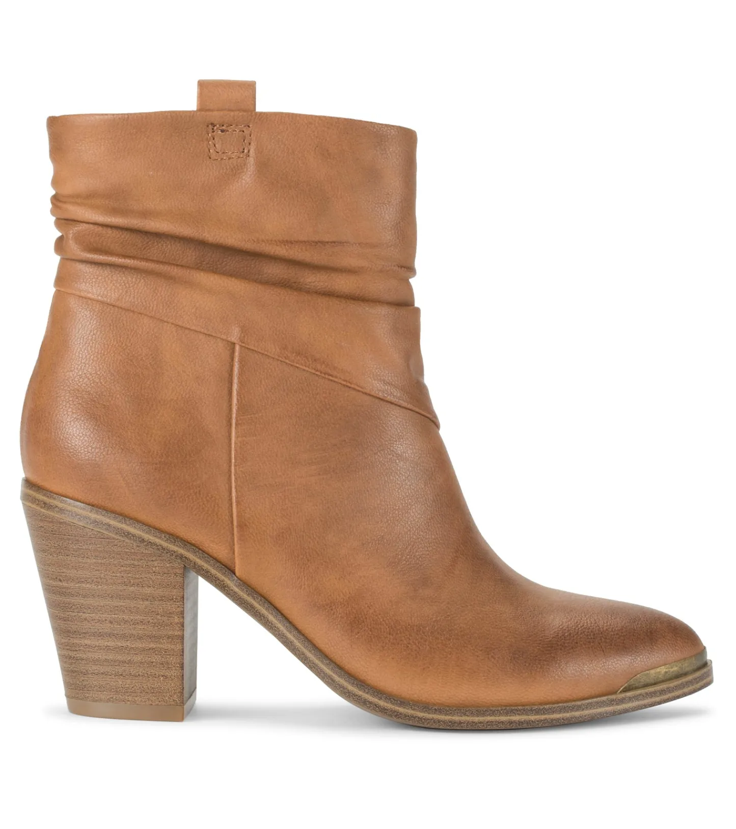 Baretraps Booties^Katherine Block Heel Bootie Cognac