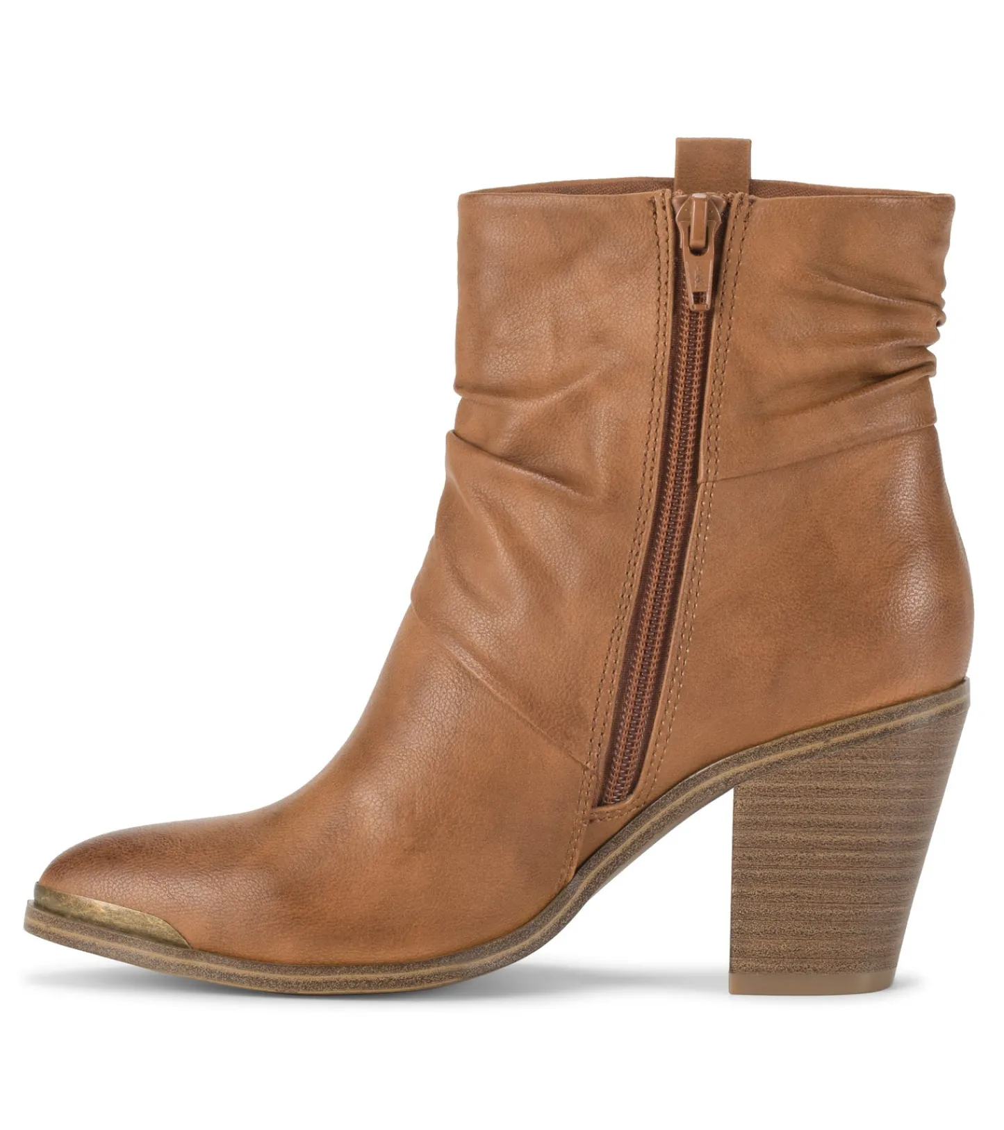 Baretraps Booties^Katherine Block Heel Bootie Cognac