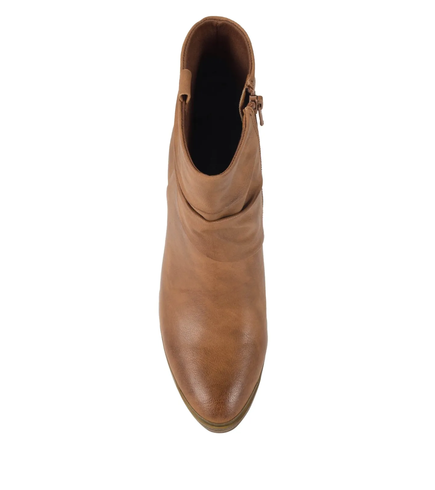 Baretraps Booties^Katherine Block Heel Bootie Cognac