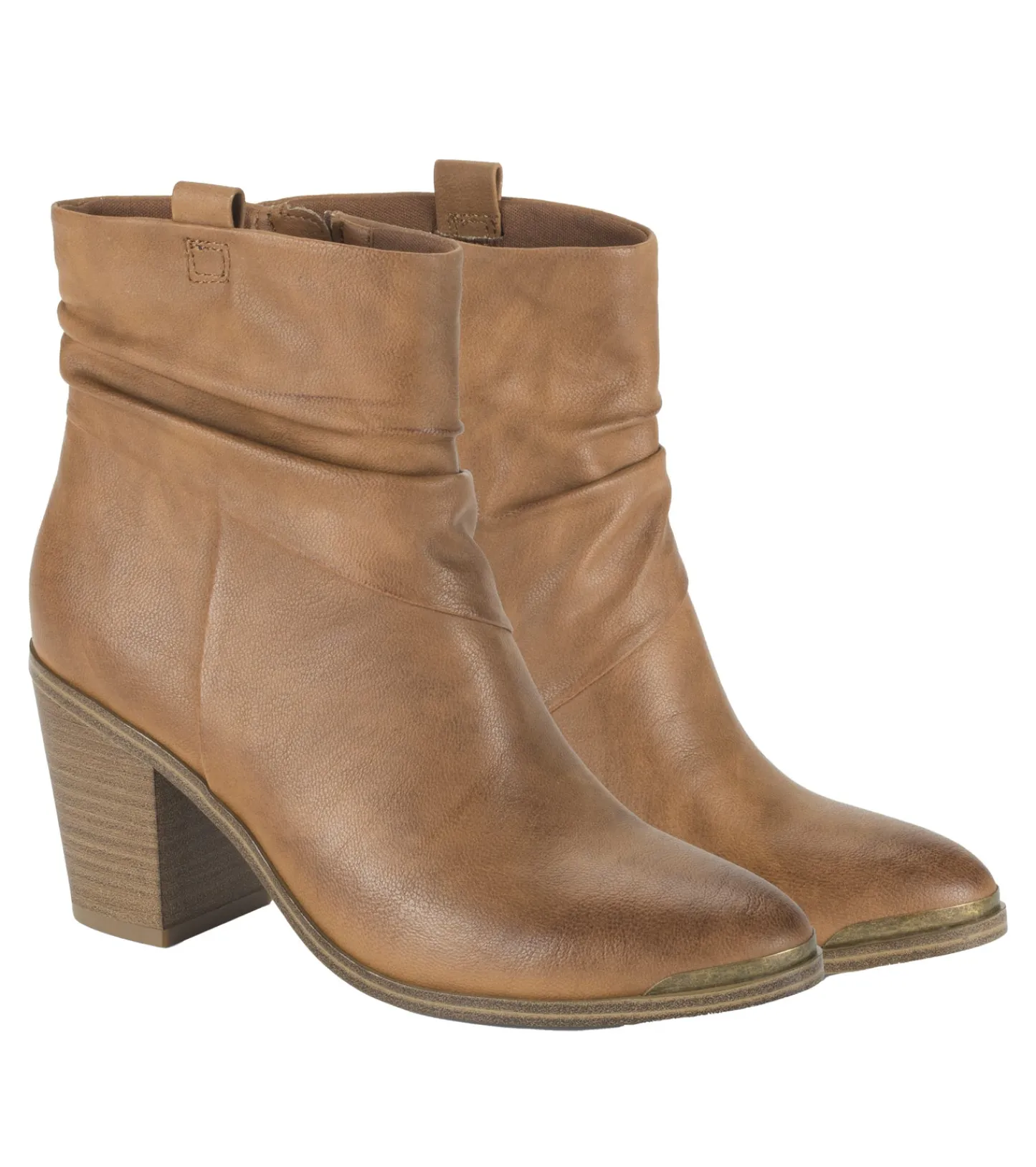 Baretraps Booties^Katherine Block Heel Bootie Cognac