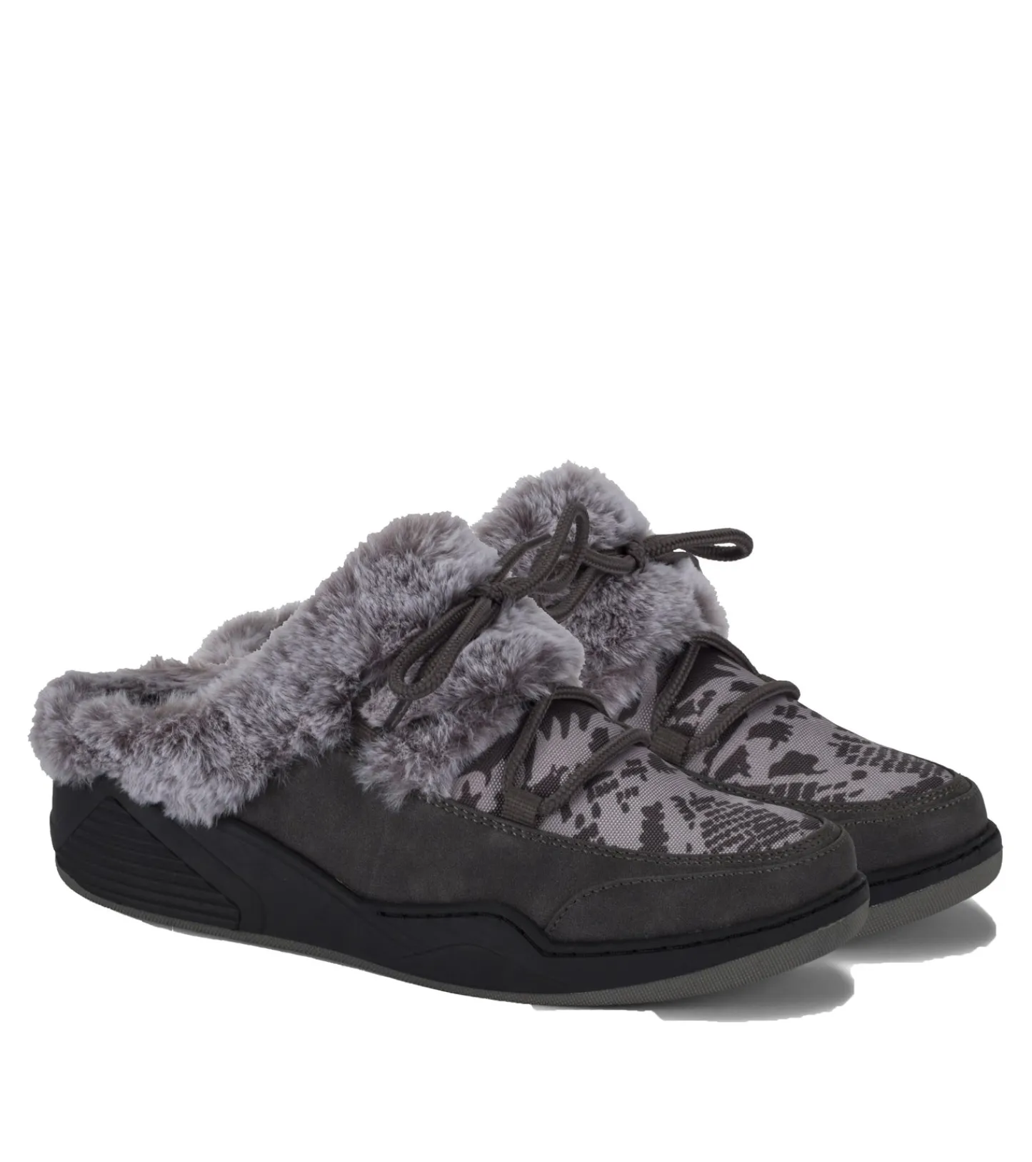 Baretraps Clogs & Mules^Landon Clog Slipper DarkGreyZebra