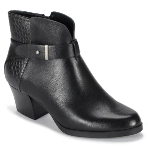 Baretraps Booties^Lane Block Heel Bootie BlackCroco
