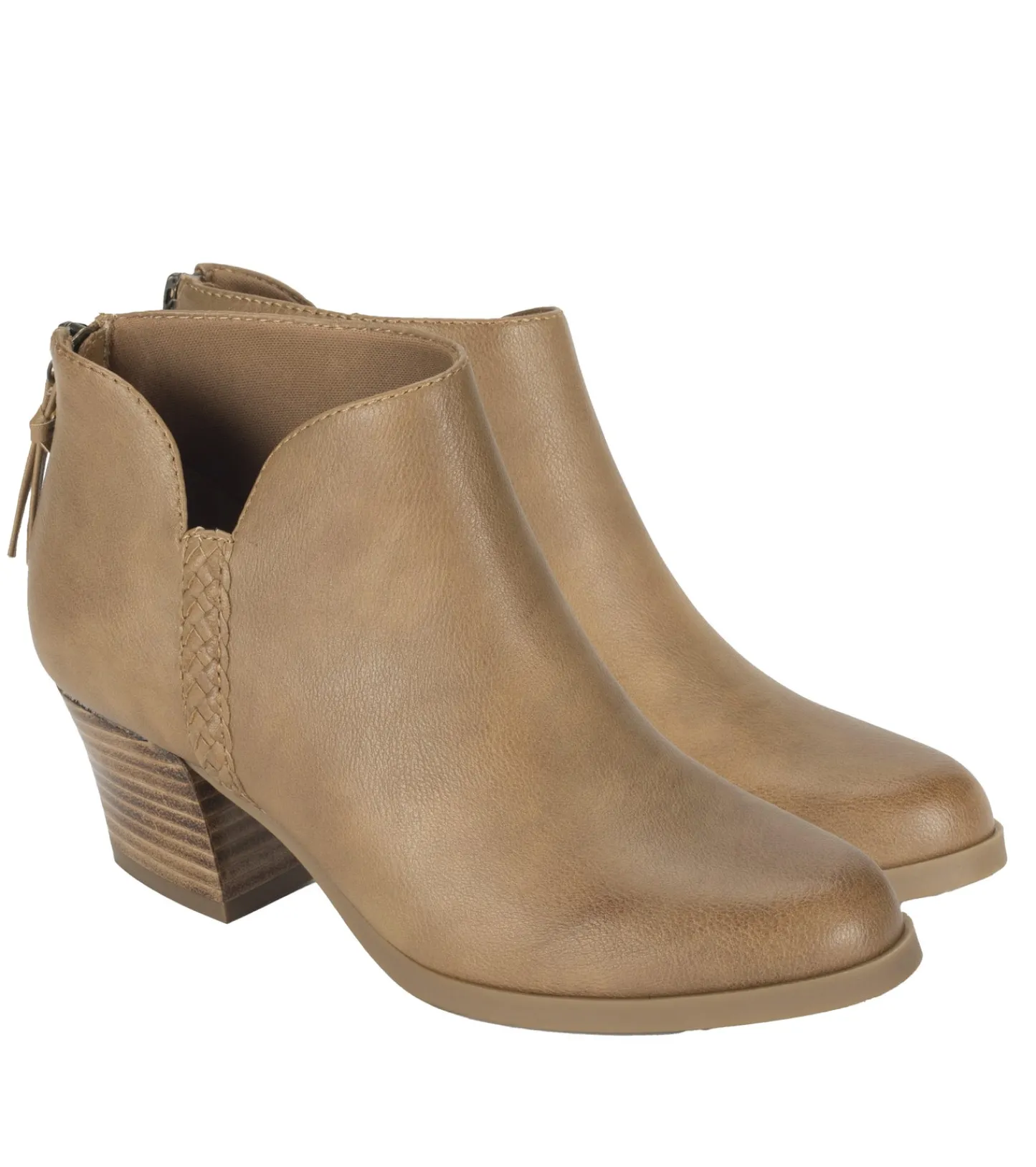 Baretraps Booties^Lauryn Block Heel Ankle Bootie SaltedCaramel
