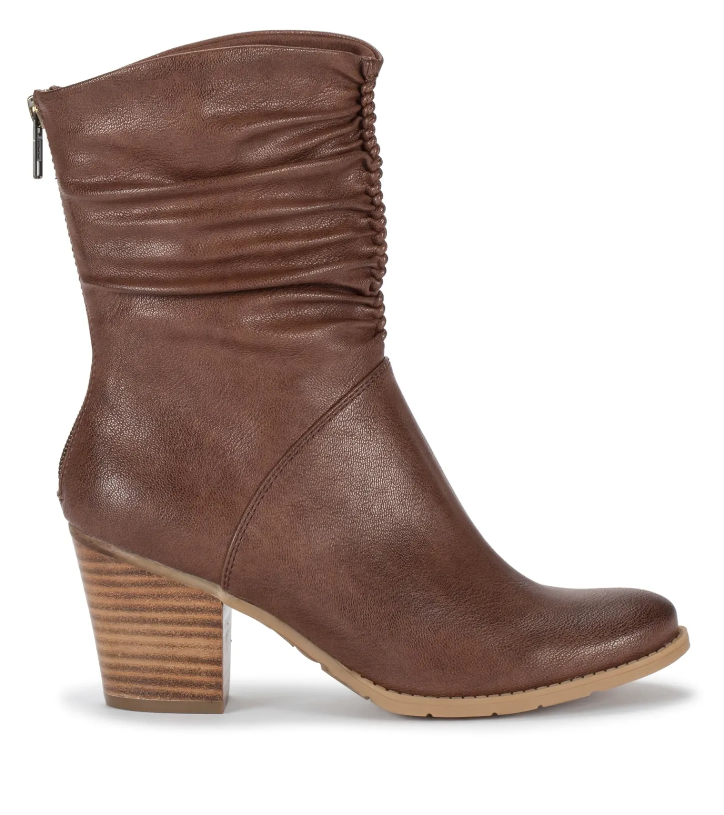 Baretraps Booties^Leslie Block Heel Slouch Boot BrushBrown