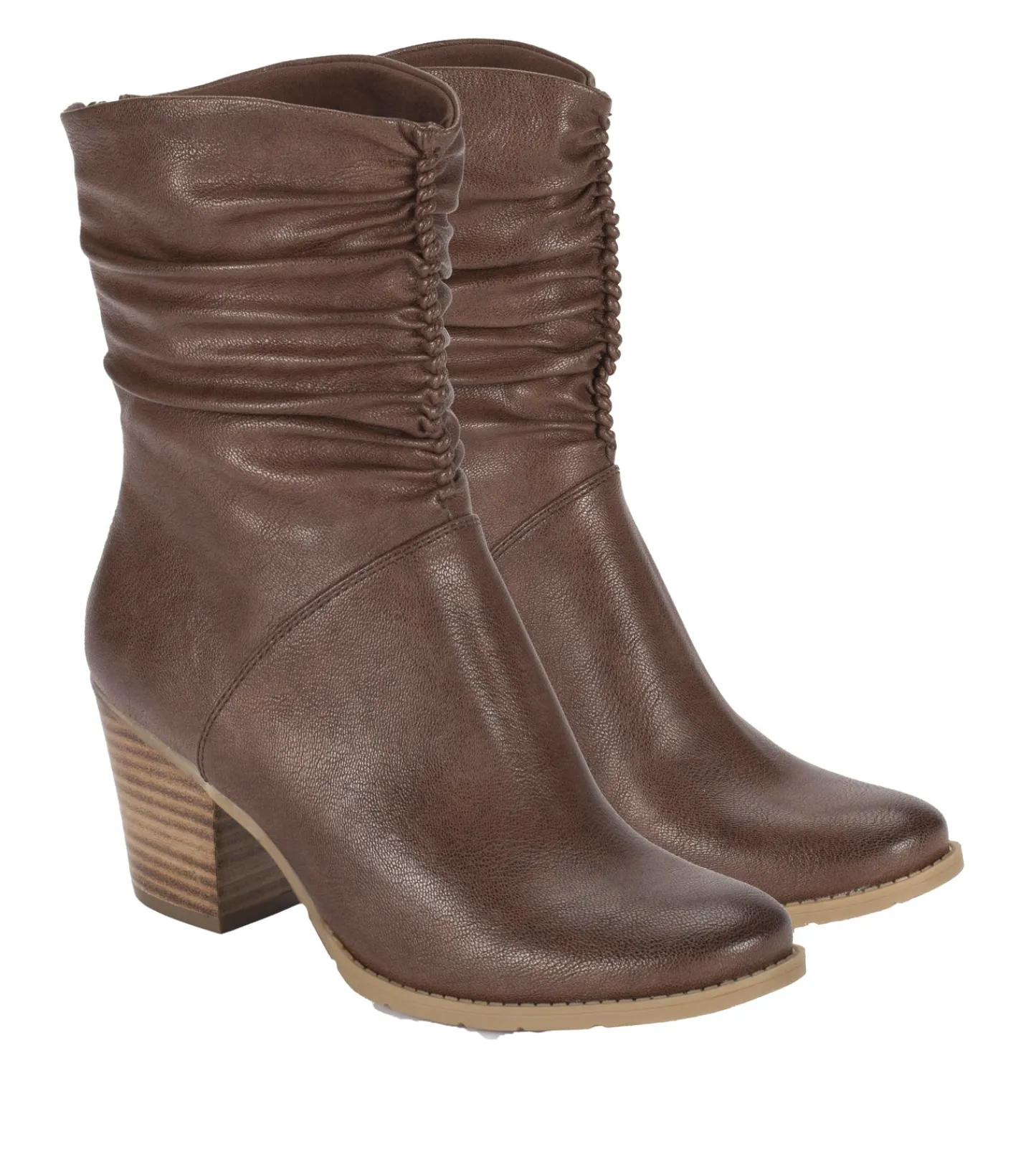 Baretraps Booties^Leslie Block Heel Slouch Boot BrushBrown