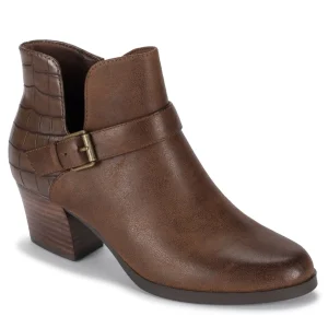 Baretraps Booties^Lexis Block Heel Bootie BrushBrownCroco