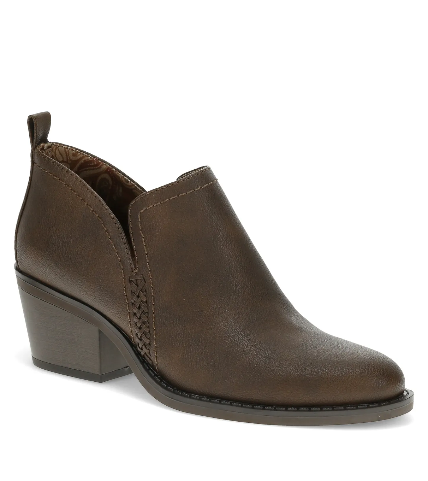 Baretraps Booties^Lidian Ankle Bootie DarkBrown