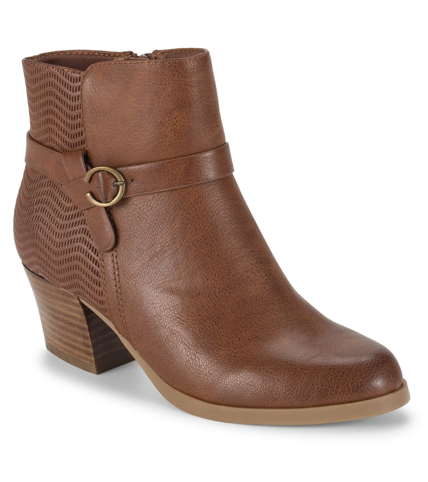 Baretraps Booties^Linda Block Heel Bootie Cognac