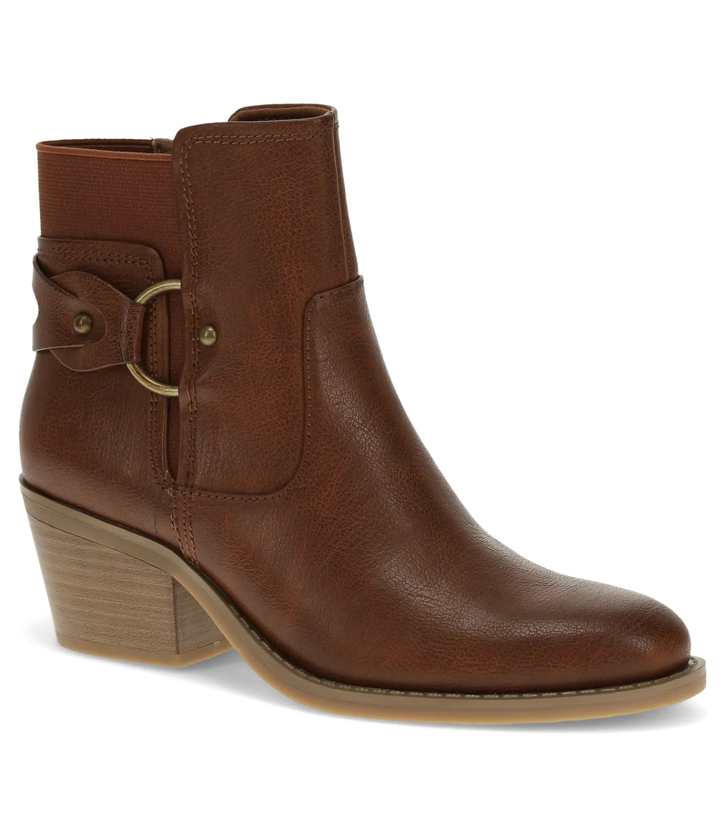Baretraps Booties^Luella Block Heel Bootie Cognac