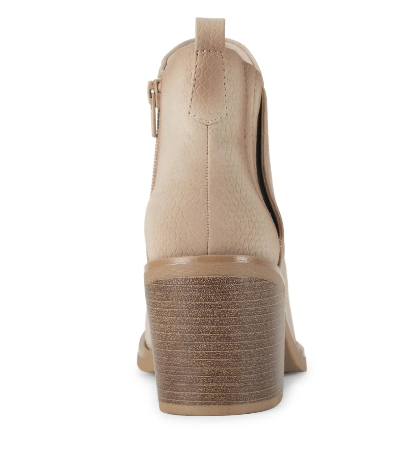 Baretraps Booties^Maria Block Heel Bootie Oatmeal