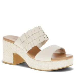 Baretraps Slides & Slip On Sandals^Mavis Block Heel Slide Sandal Cream
