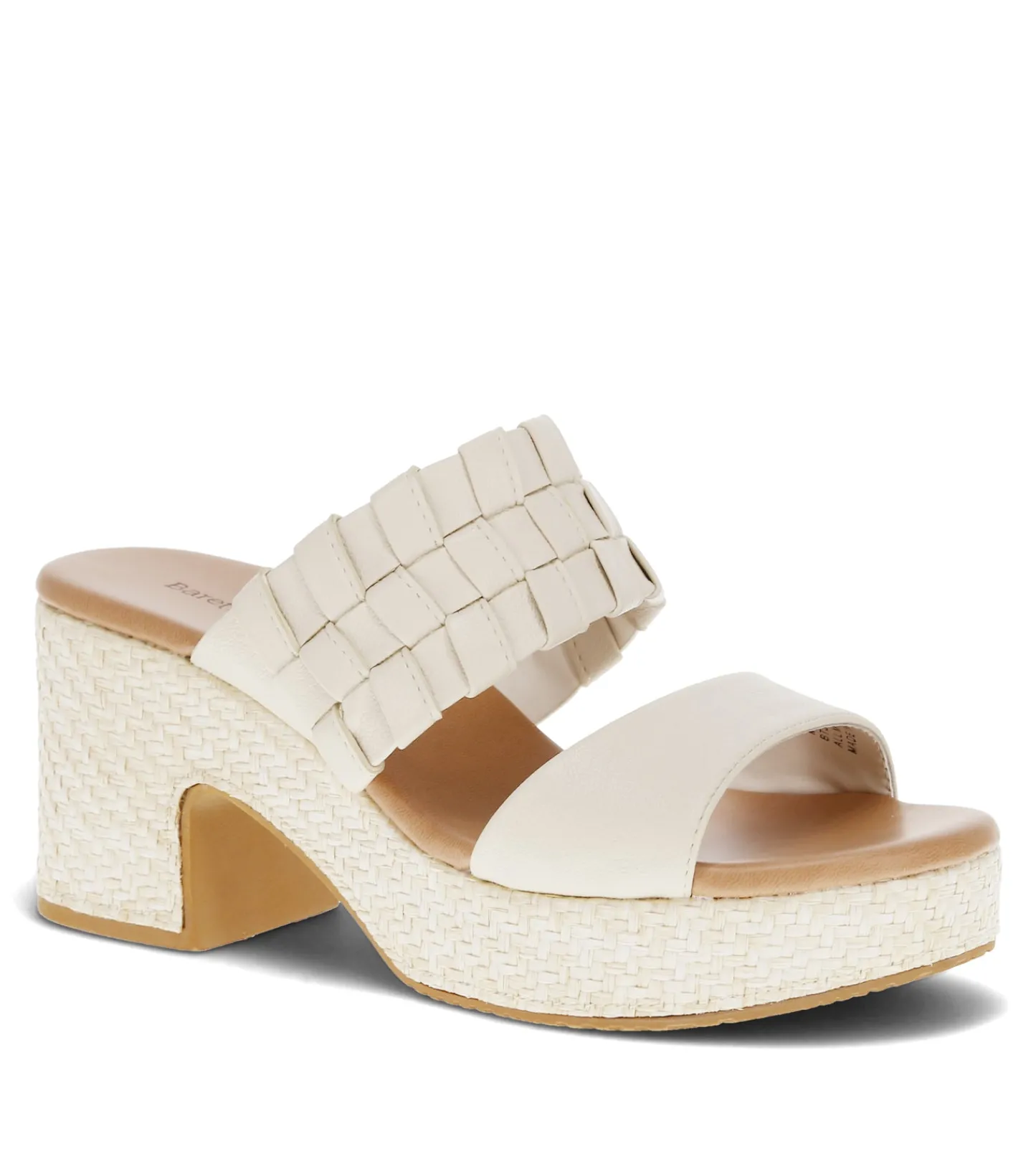 Baretraps Slides & Slip On Sandals^Mavis Block Heel Slide Sandal Cream