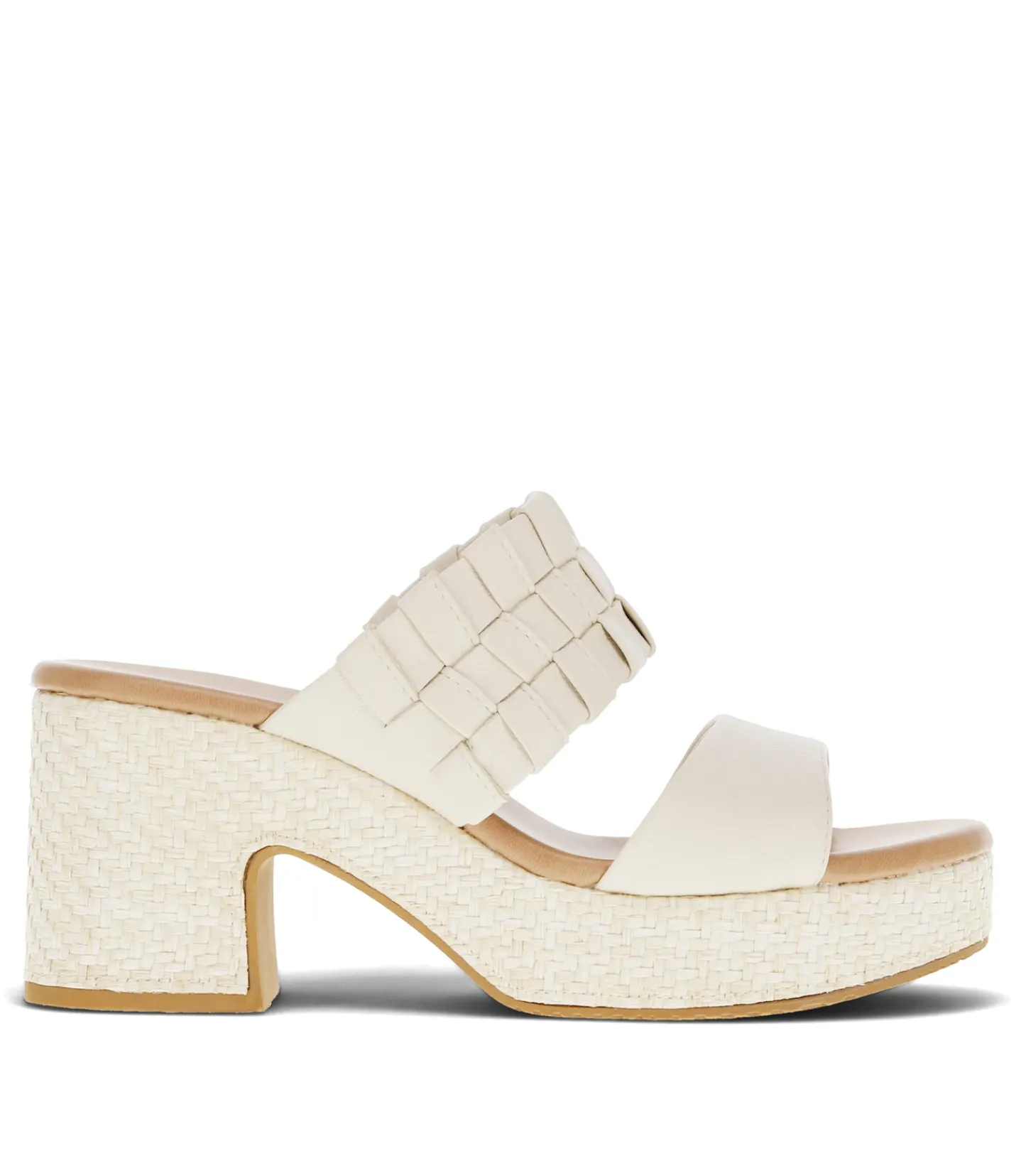 Baretraps Slides & Slip On Sandals^Mavis Block Heel Slide Sandal Cream