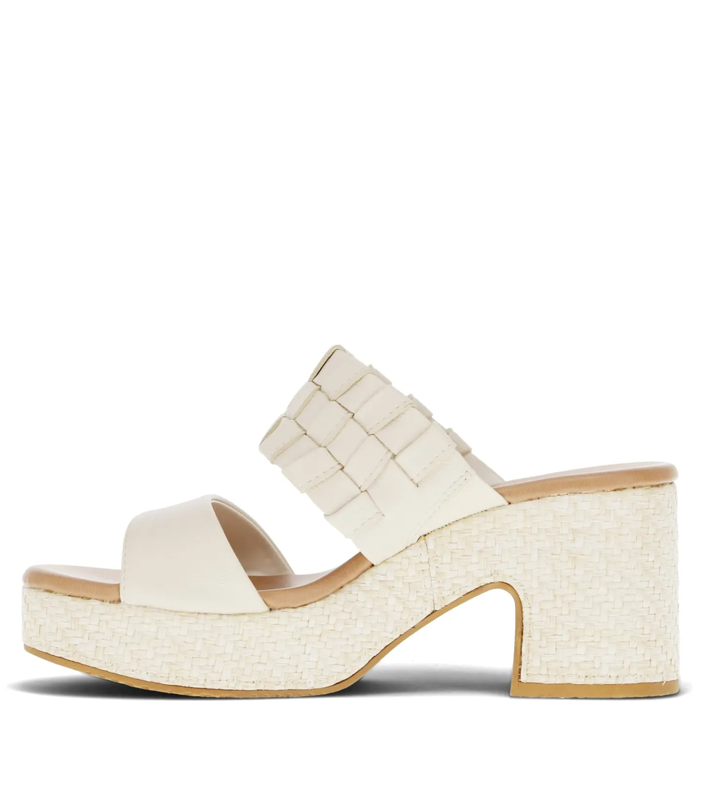 Baretraps Slides & Slip On Sandals^Mavis Block Heel Slide Sandal Cream