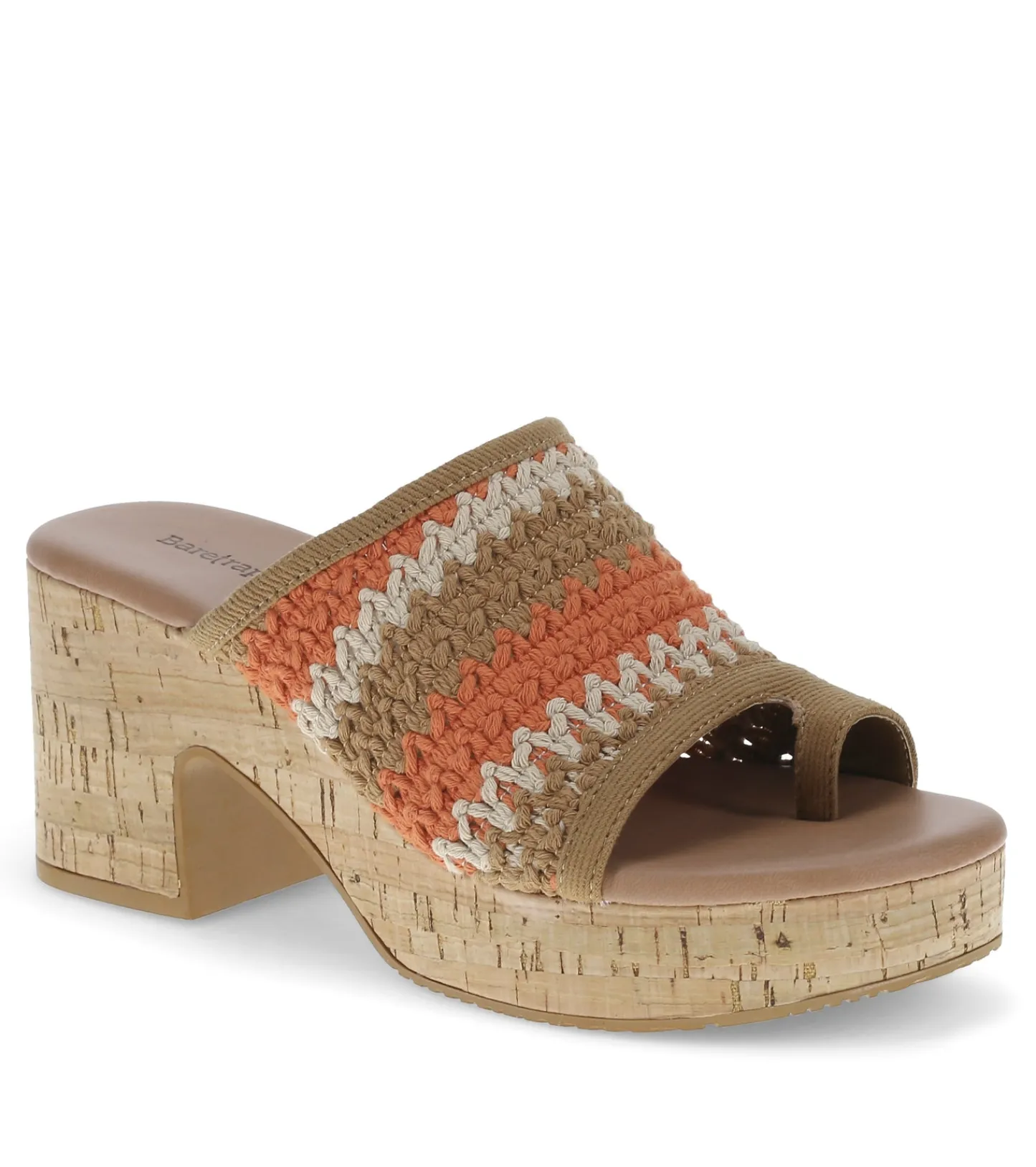 Baretraps Slides & Slip On Sandals^Michaela Block Heel Sandal OrangeAidMulti