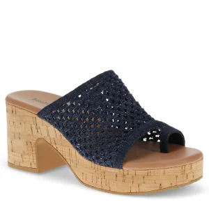 Baretraps Slides & Slip On Sandals^Michaela Block Heel Sandal DarkDenim