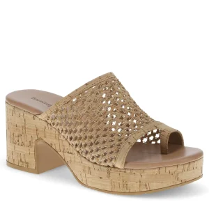 Baretraps Slides & Slip On Sandals^Michaela Block Heel Sandal NaturalCork
