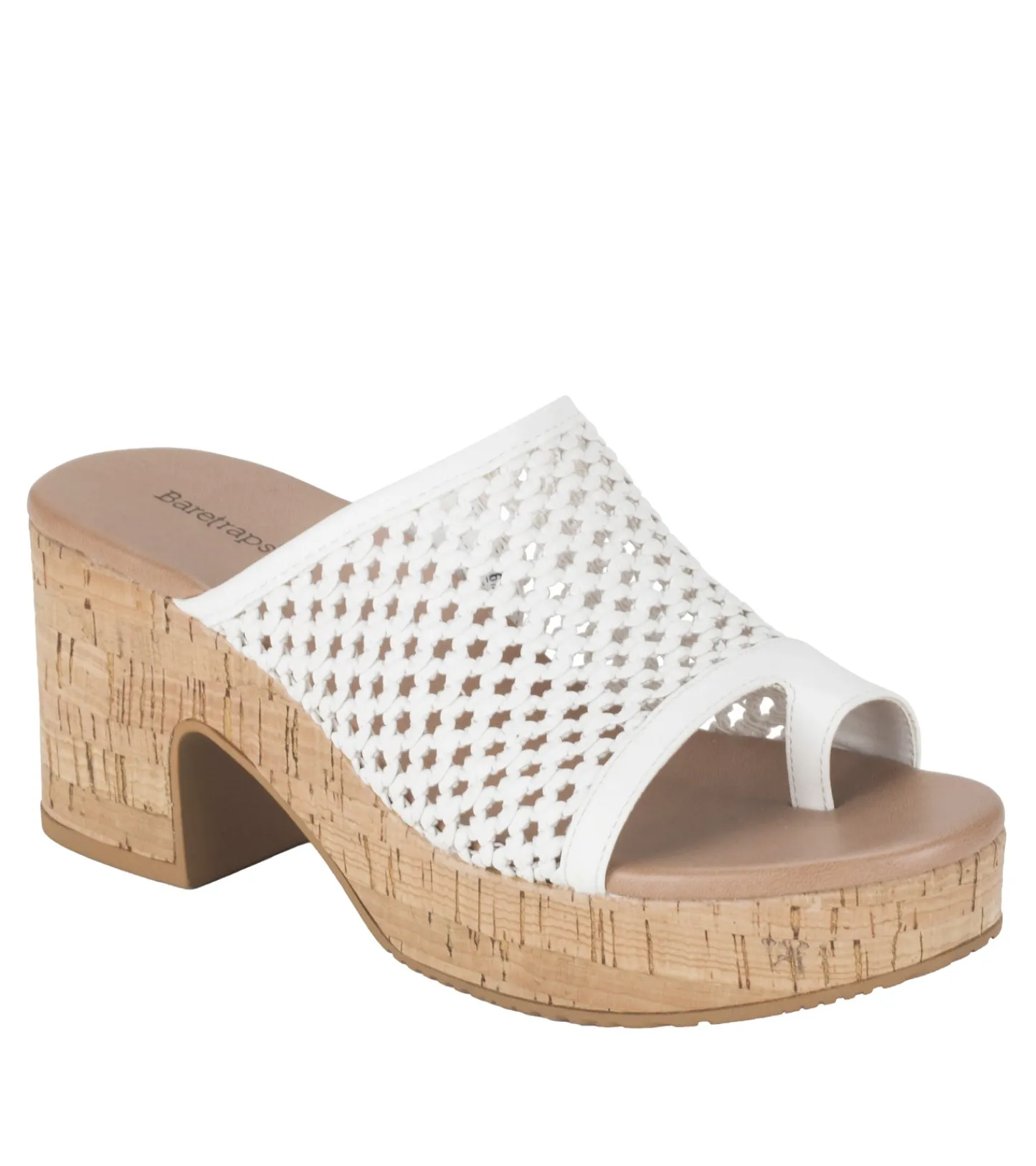 Baretraps Slides & Slip On Sandals^Michaela Block Heel Sandal White